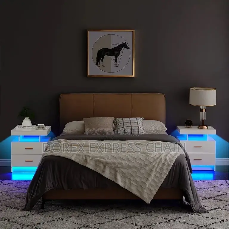 Beautiful Bedframe With Bedside