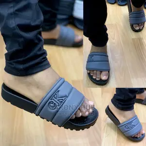 Top Quality Calvin Klein Slides_black and Ash