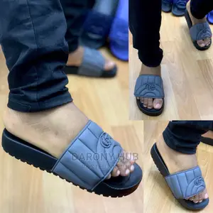 New Gucci Slides_ash, Black Blue