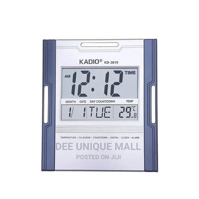Kadio Digital Wall Clock - Square