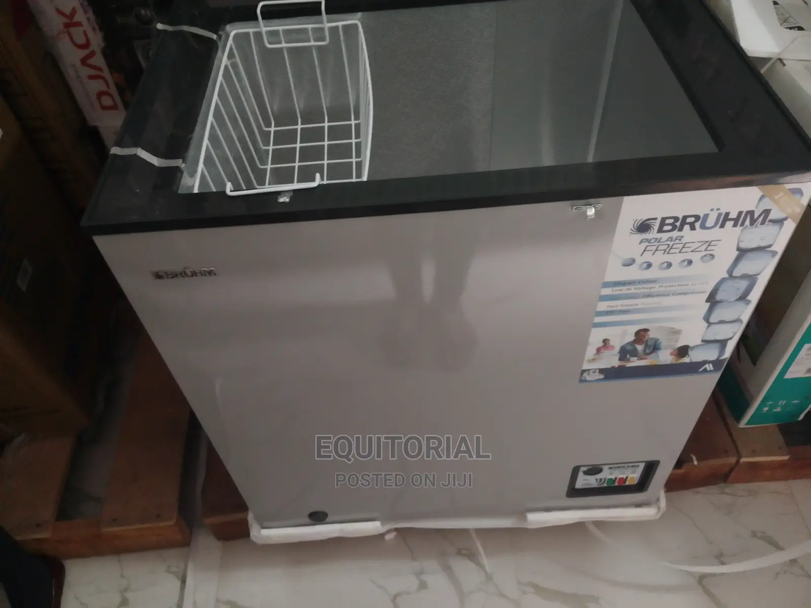 Silver 160L Bruhm Chest Freezer