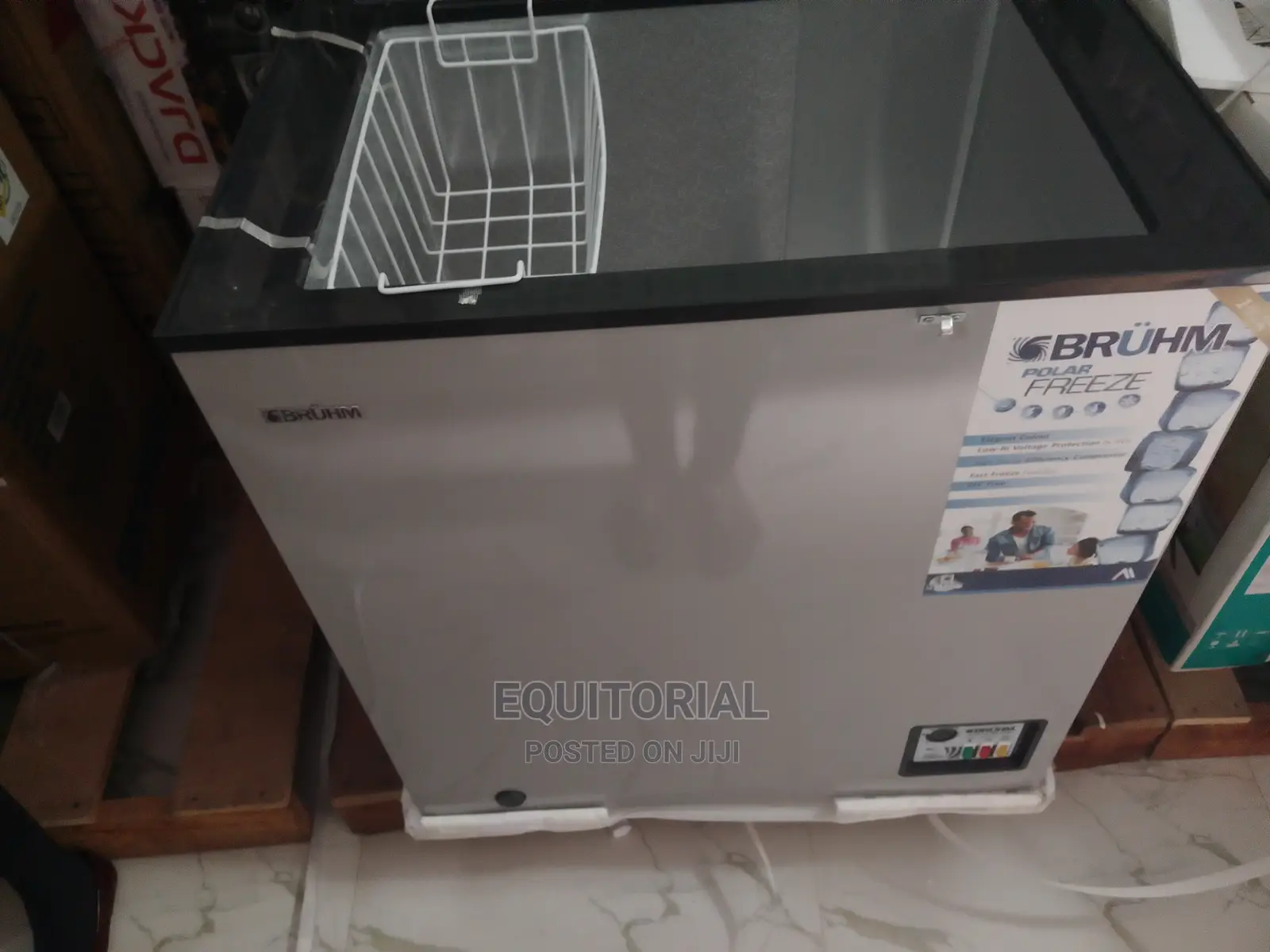 Silver 160L Bruhm Chest Freezer