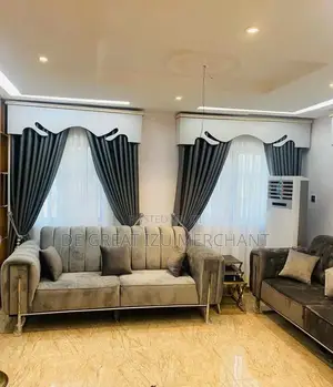 Gray Curtain Material