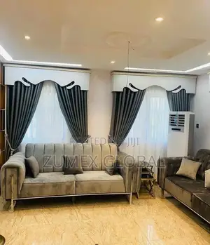 Gray Curtain Material