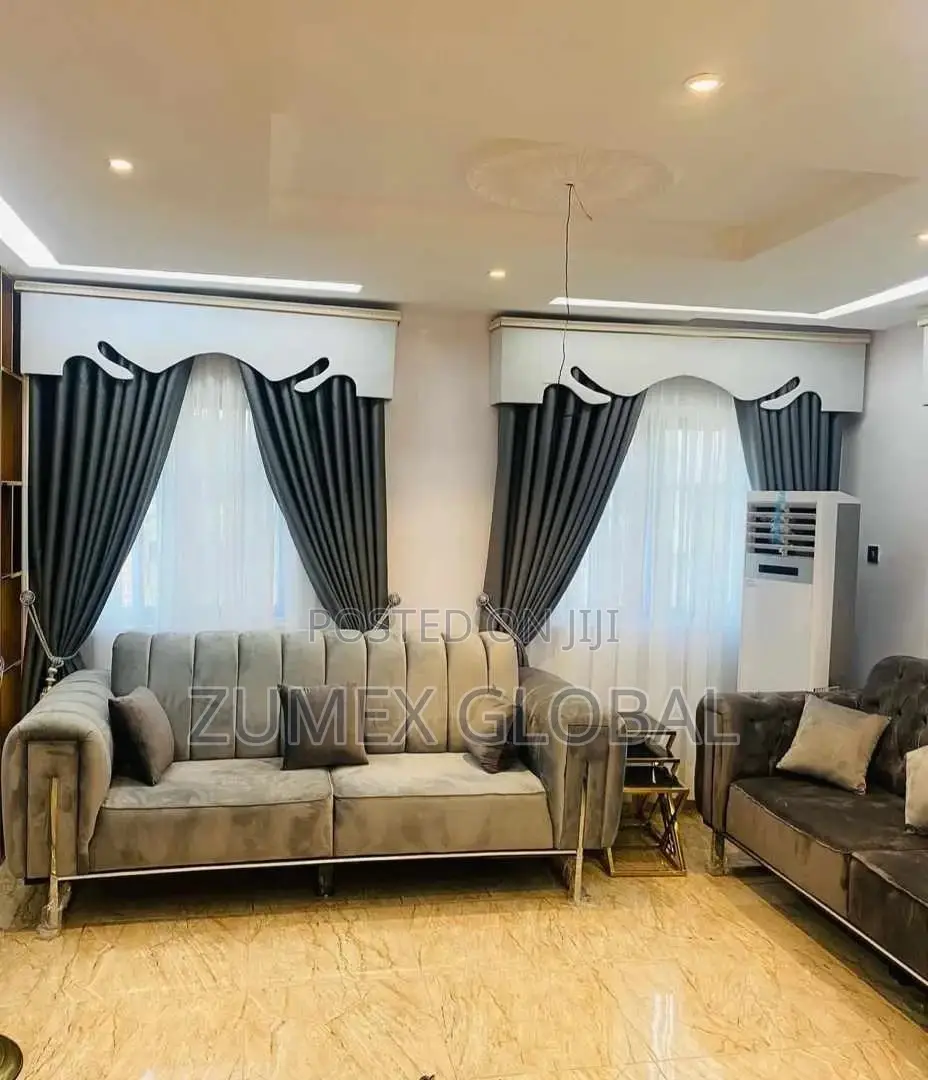Gray Curtain Material
