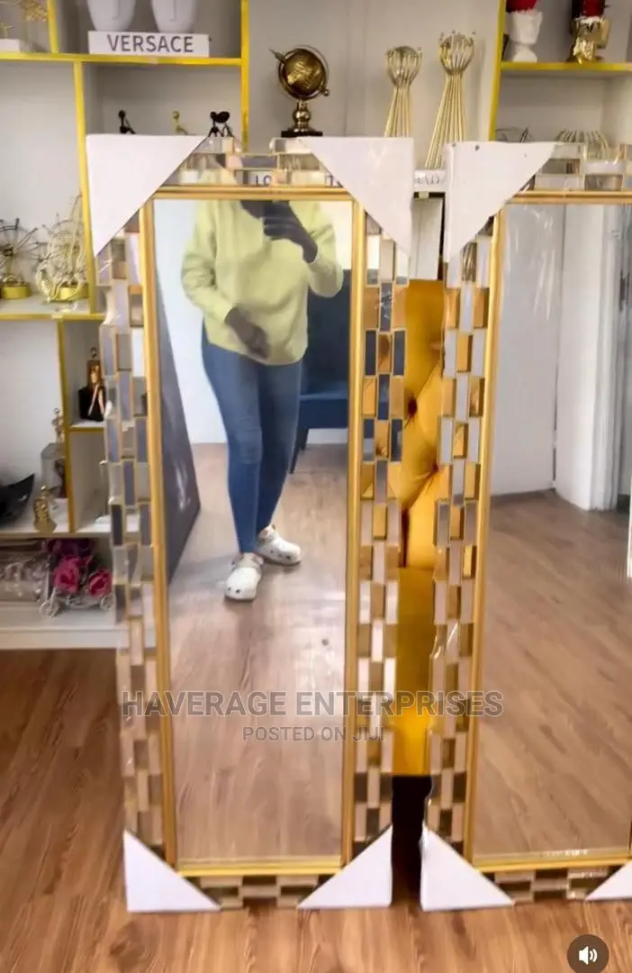 Modern Decorated Rectangular Wall Mirror