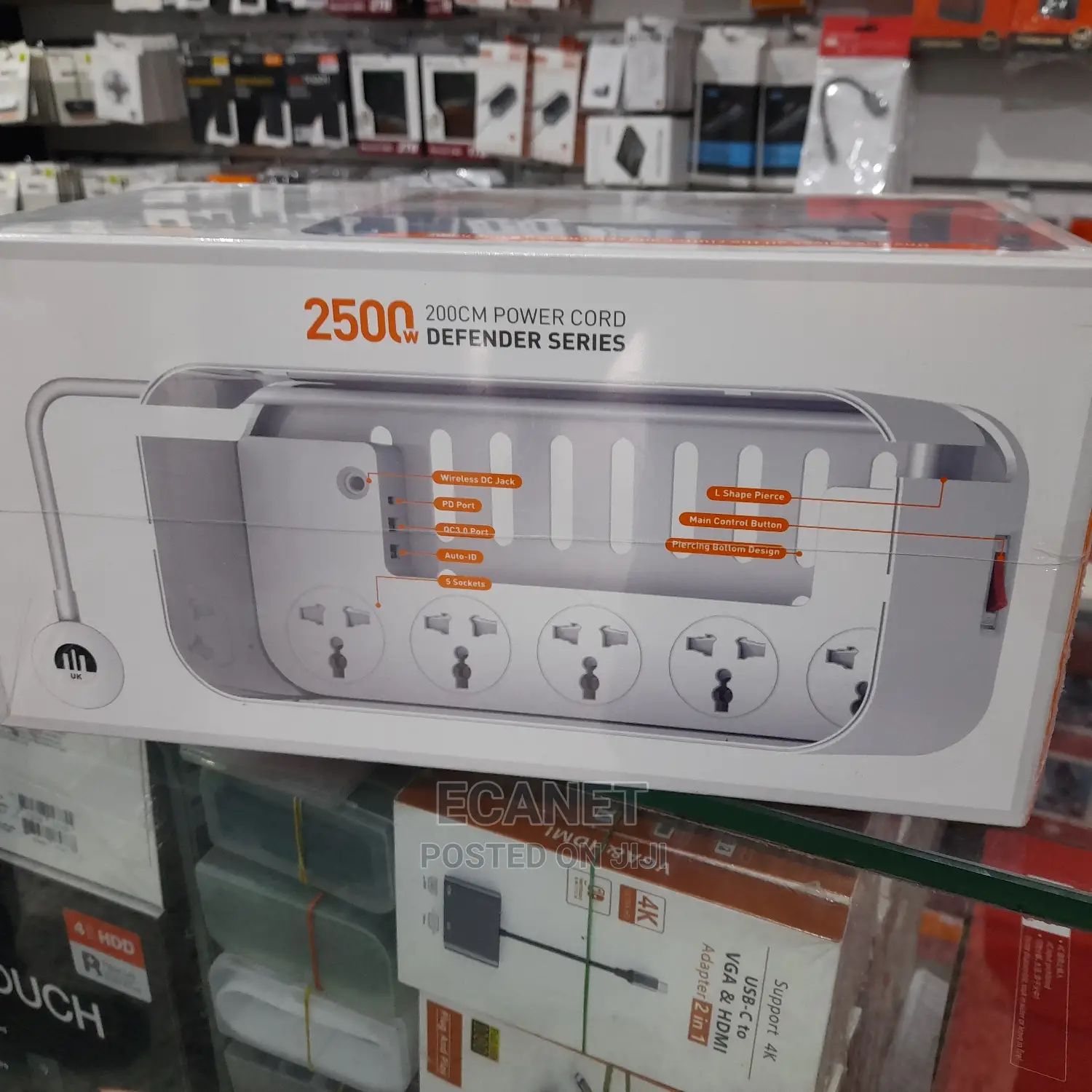 Cord Organizer Box Power Strip
