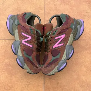New Balance 9060 Rich Oak Burgundy Pink Sneakers