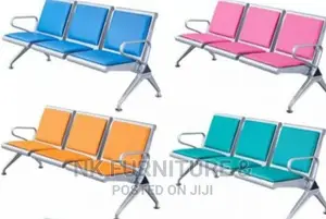Airport Chair by 3 Seated Padded