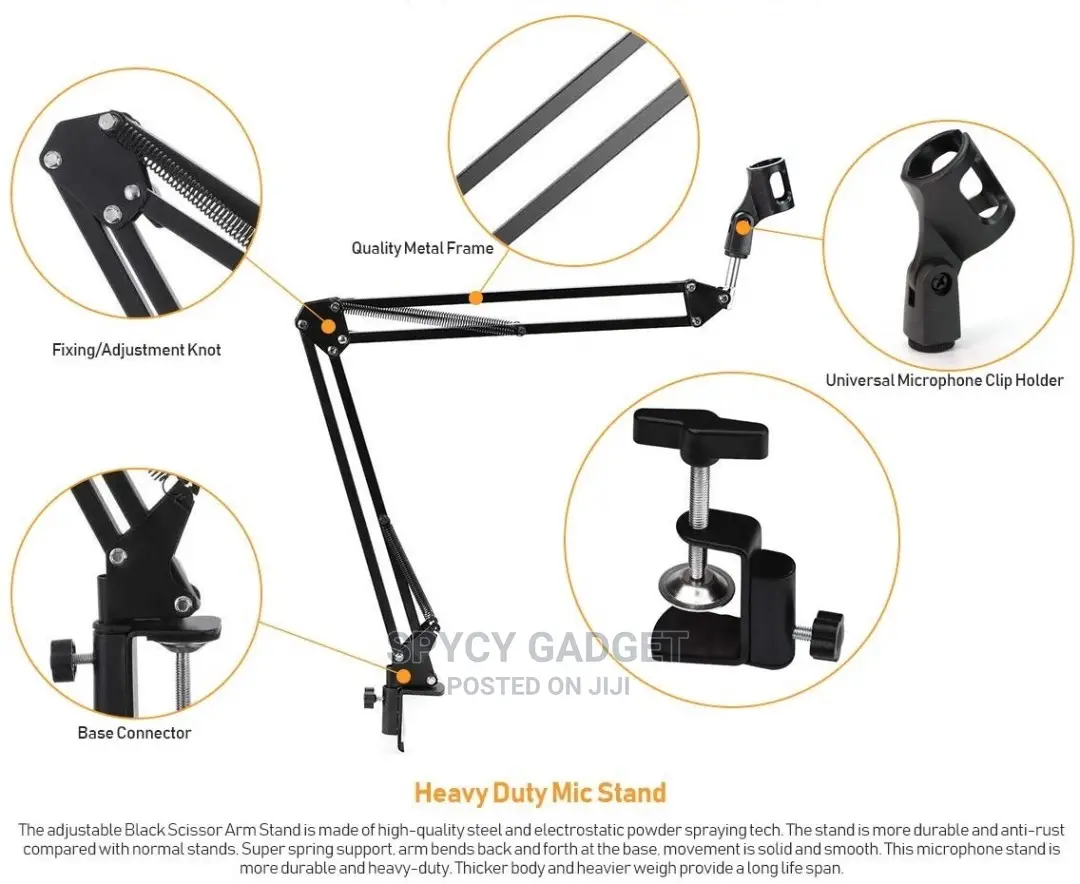 Professional Table Clamp Microphone Stand