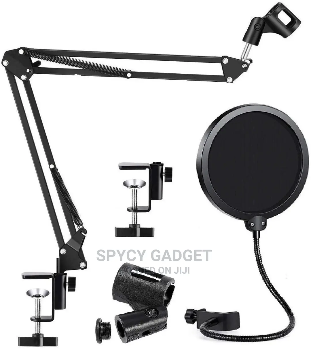 Extendable Microphone Stand With Pop Filter