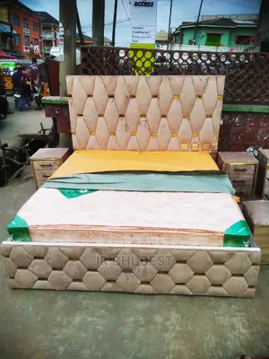 Superb Wooden Padded 6 by 6 Upholstery HDF Bed Frame