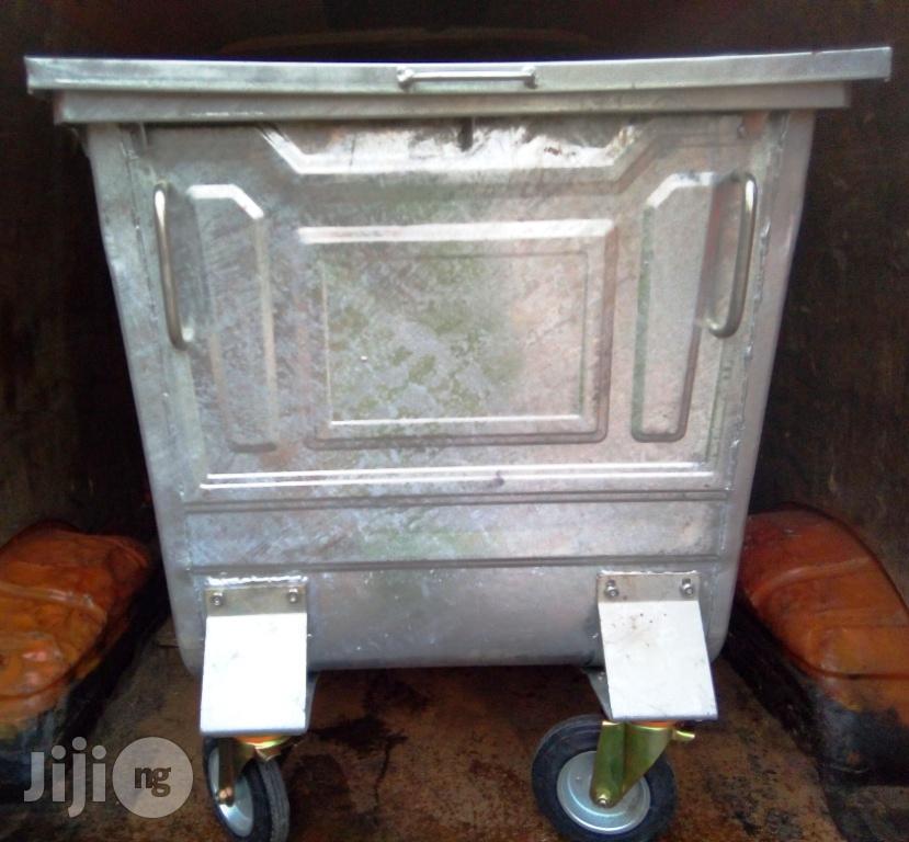 Continental 500 Litre Galvanized Waste Bin