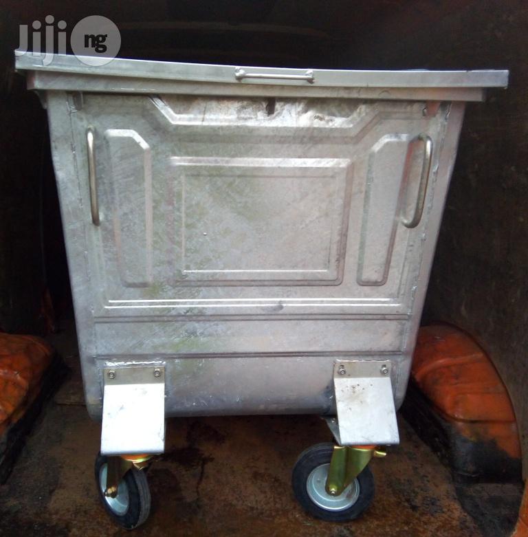 Continental 500 Litre Galvanized Waste Bin