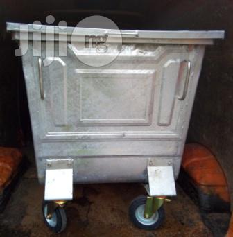 Continental 500 Litre Galvanized Waste Bin