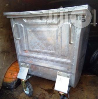 Continental 500 Litre Galvanized Waste Bin