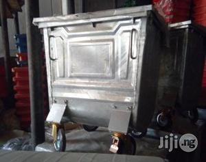 500 Litre Galvanised Metal Wheeled Garbage Container