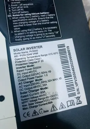 5kva Must Inverter Hybrid Available