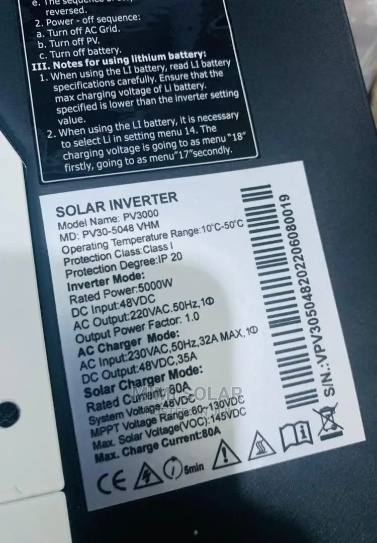 5kva Must Inverter Hybrid Available