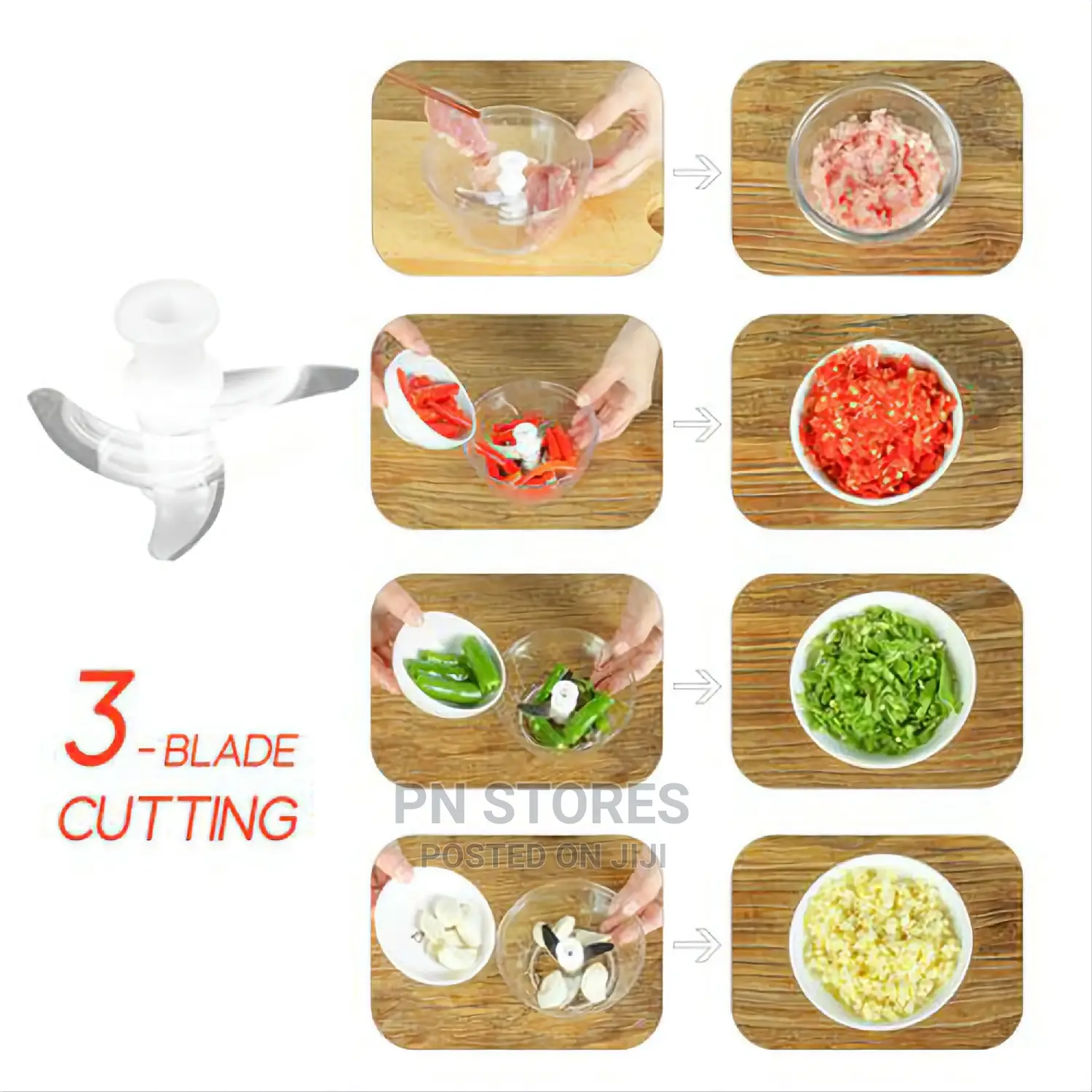Manual Pull Rope Speedy Vegetable Chopper Hand Held Pulling