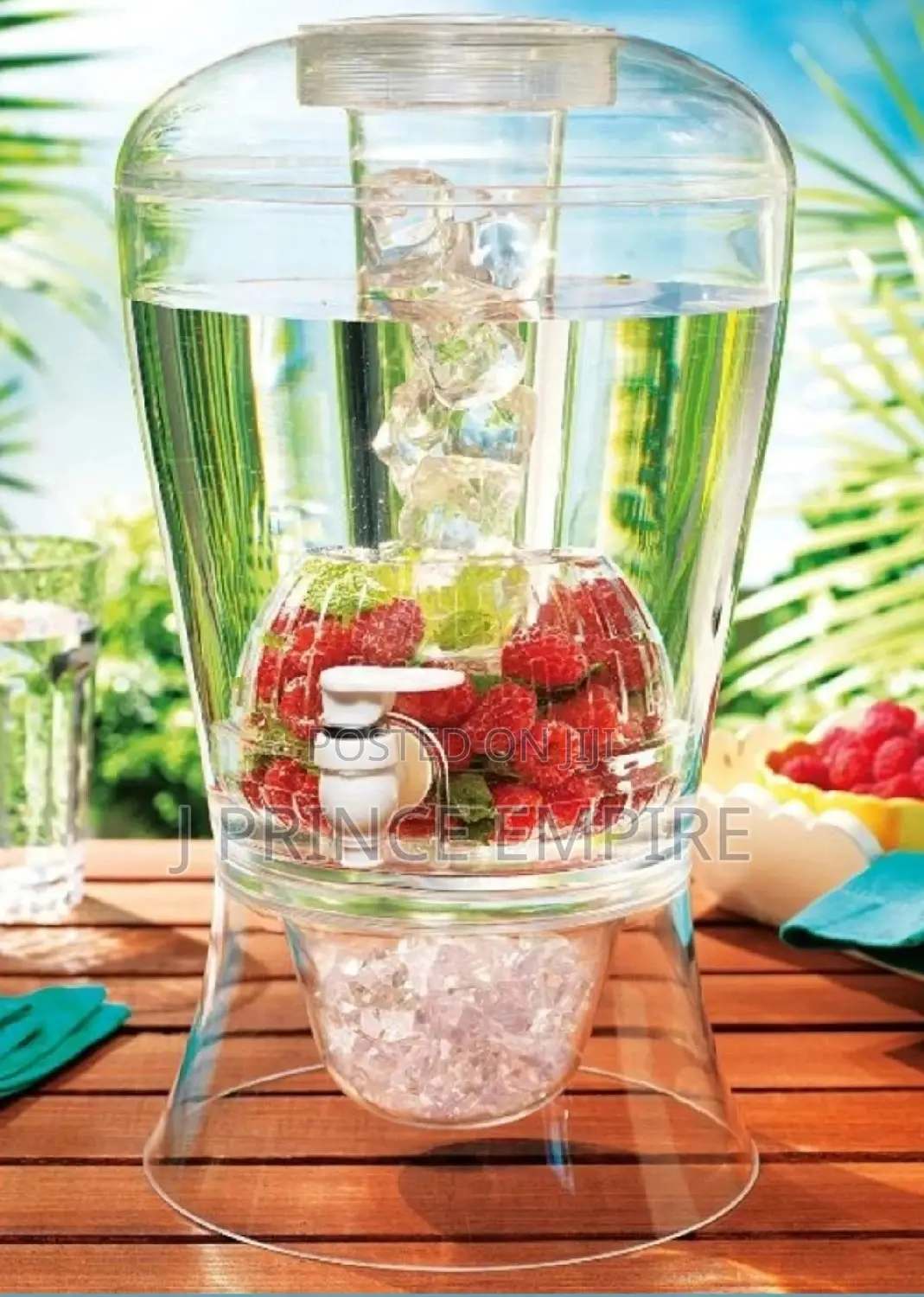 2 Gallon Cold Beverage Dispenser With Infuser Ice Chilling