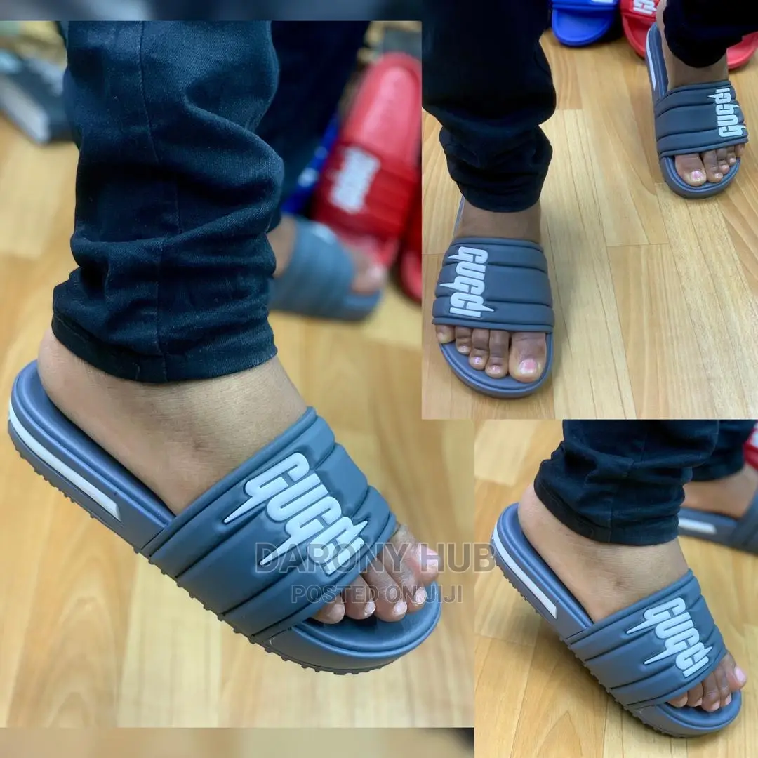 Clsssy Gucci Slides_ash, Blue Red