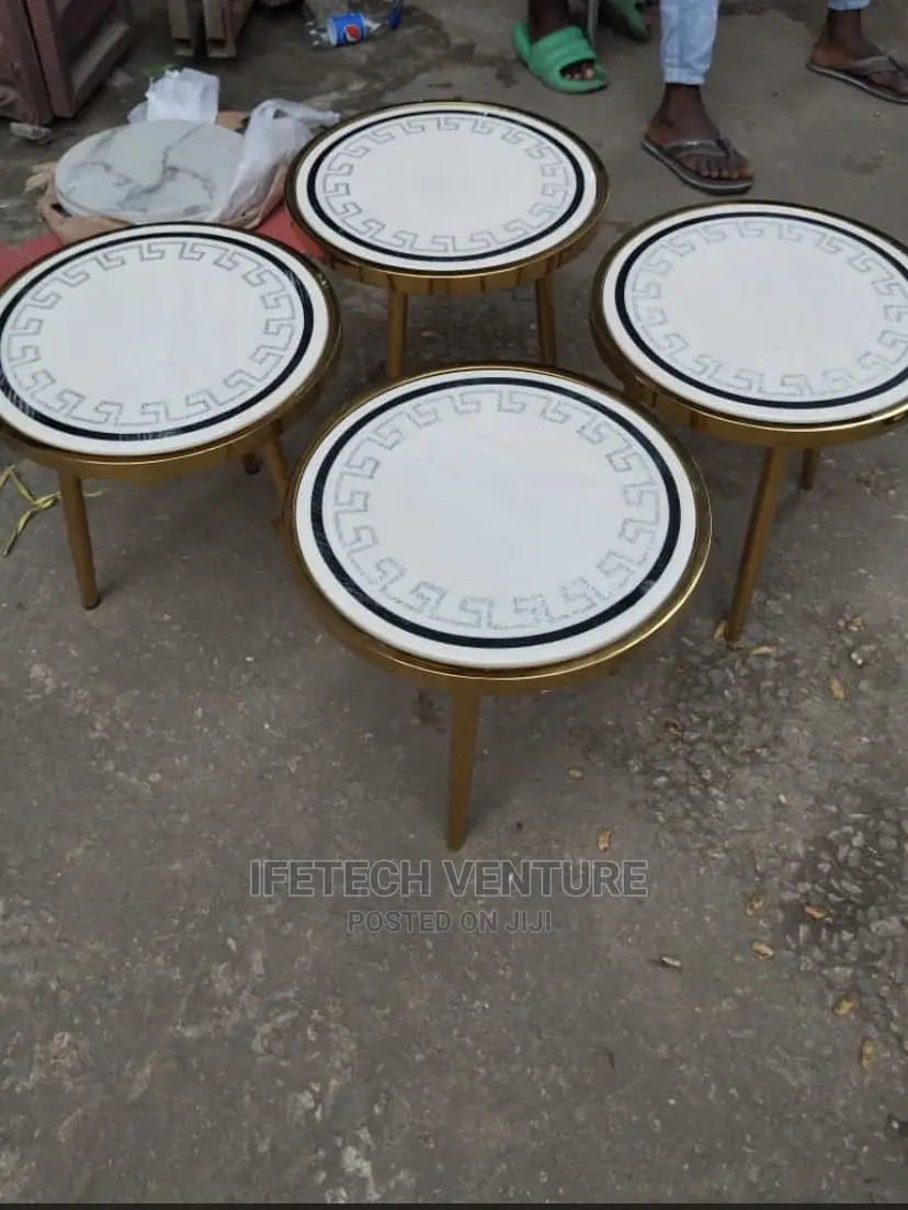 Imported Center Table and Side Stools