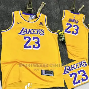 Top Quality Lakers Yellow Basketball JERSEY