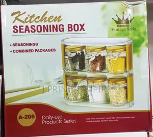 Seasoning Box With 6 Containers For Seasoning - 300ml