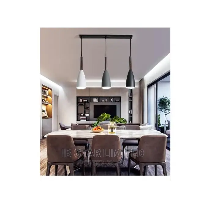 3 Heads Modern Metal Chandelier Kitchen Dining Restaurant