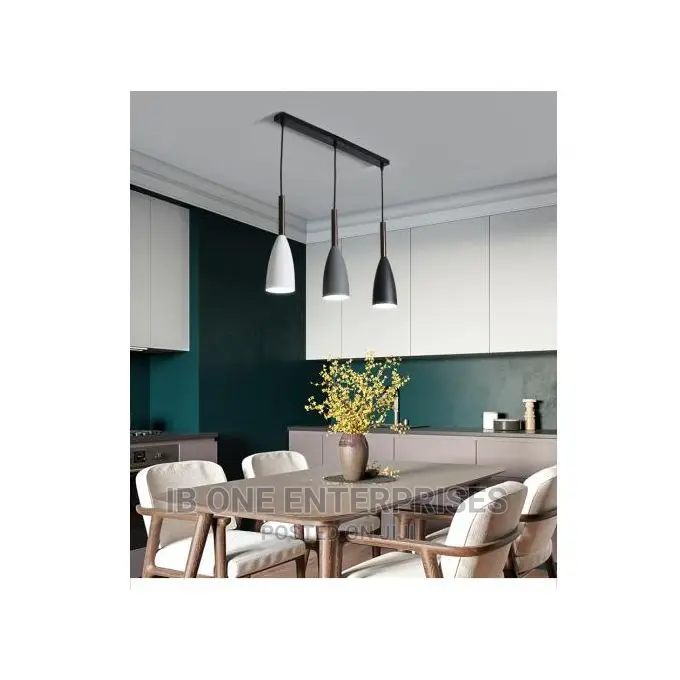 3 Heads Modern Metal Kitchen Dining Restaurant Bulbs Light