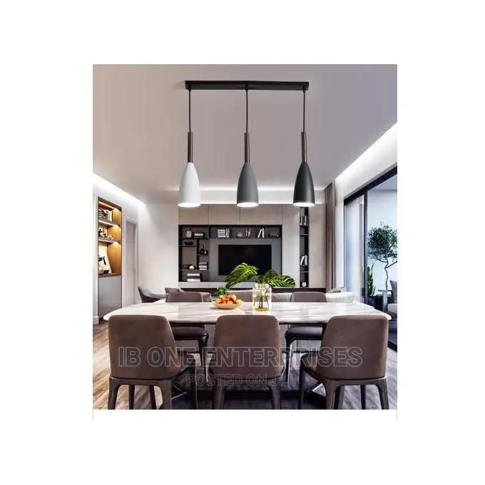 3 Heads Modern Metal Kitchen Dining Restaurant Bulbs Light