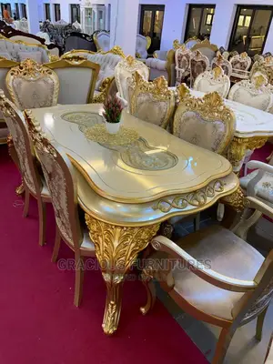 Luxury 6 Seater Royal Dining Table Set.