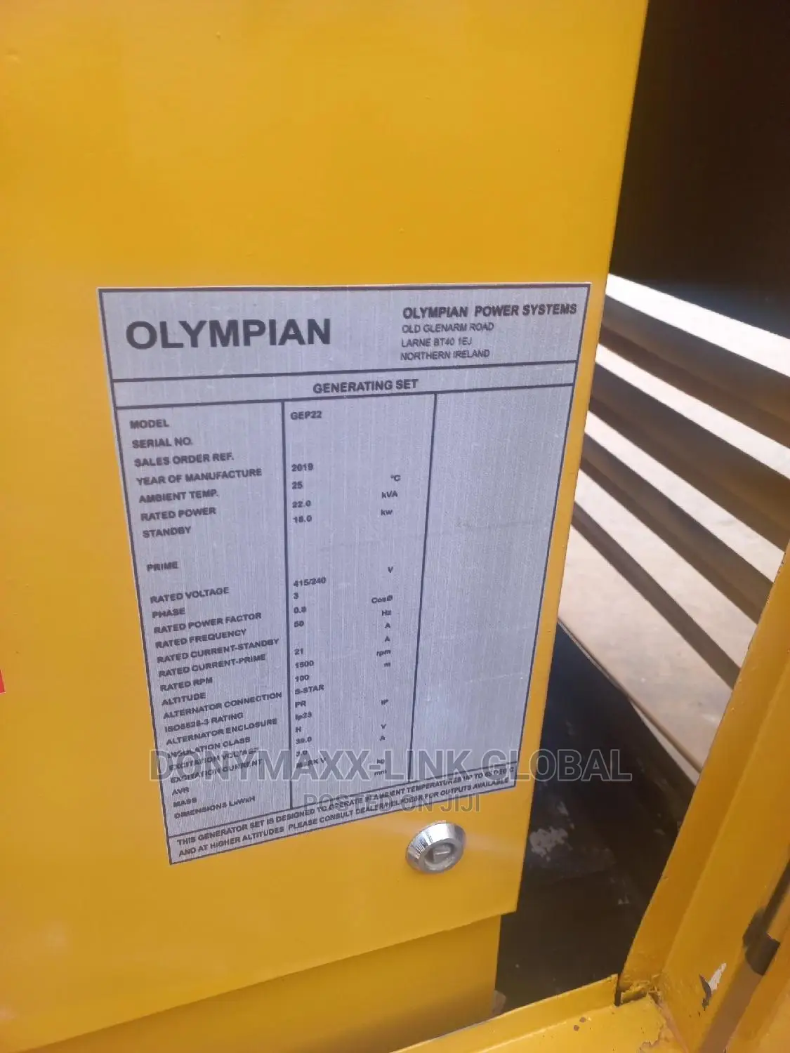 22kva Mantrac Caterpillar Generator