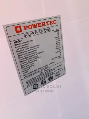 Power Tec 500watts Solar Panel Is Available