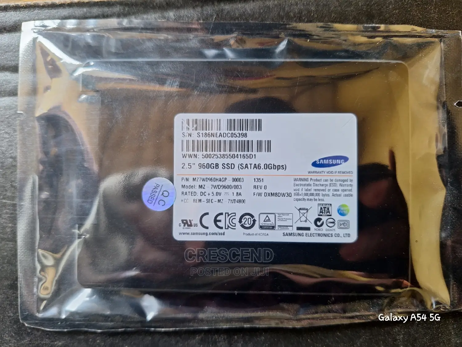 960gb Samsung Sata SSD