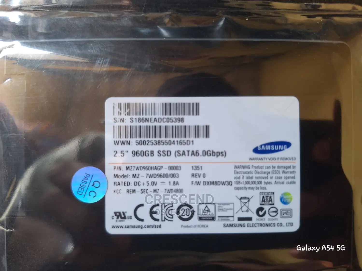 960gb Samsung Sata SSD