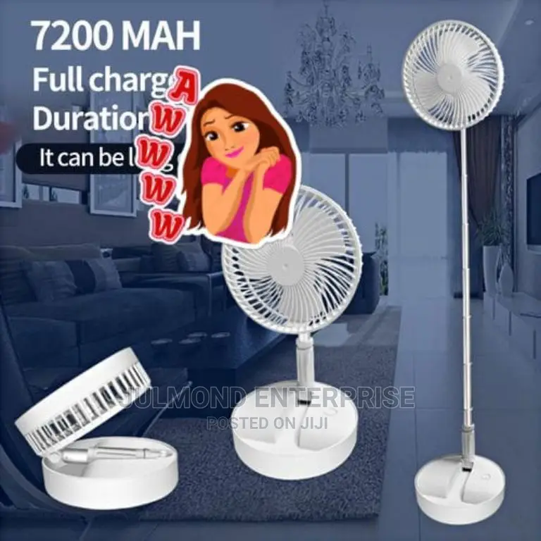 Rechargeable Telescoping Fan