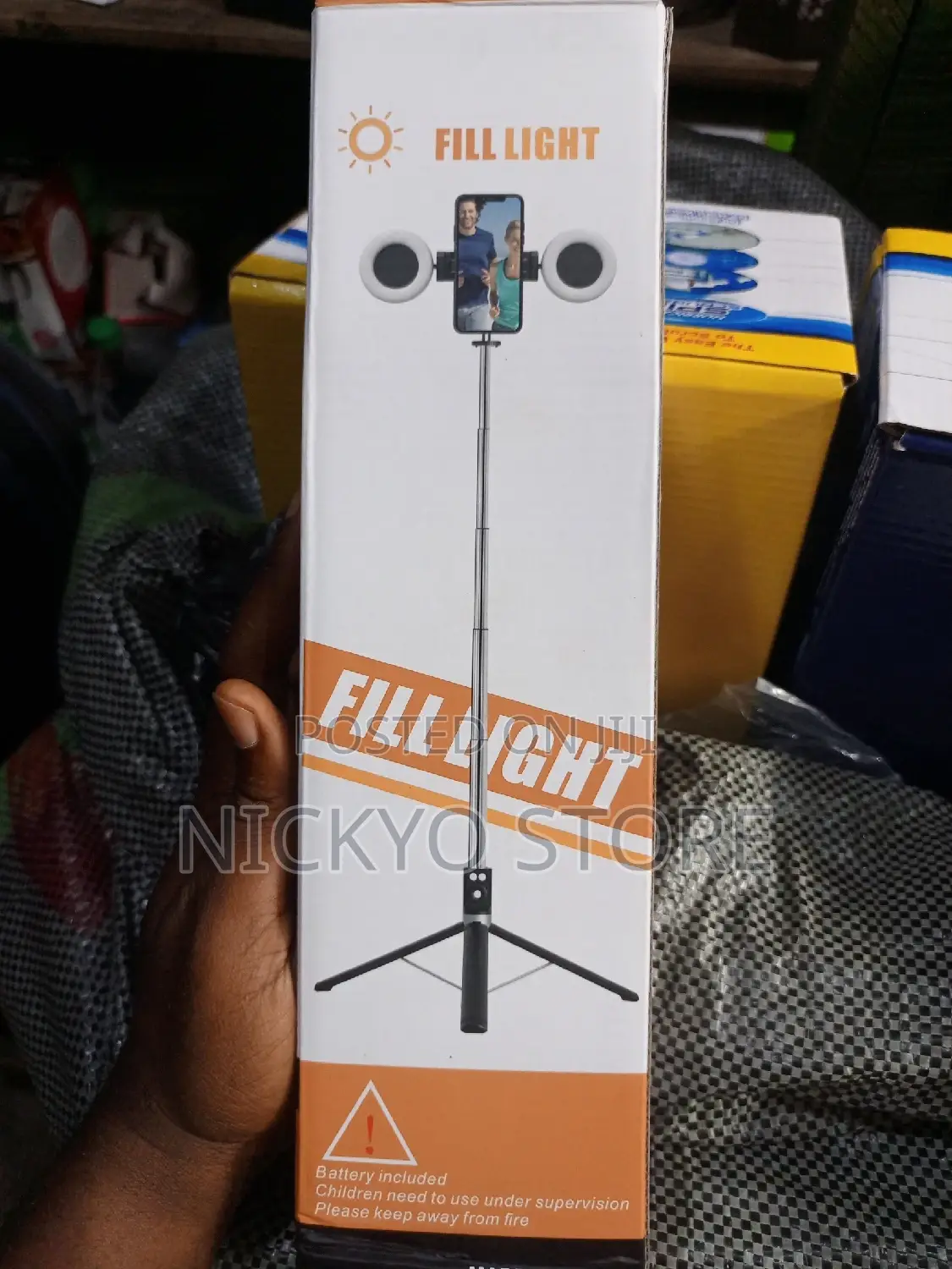 Selfie Stick Double Fill Light Tripod With Remote