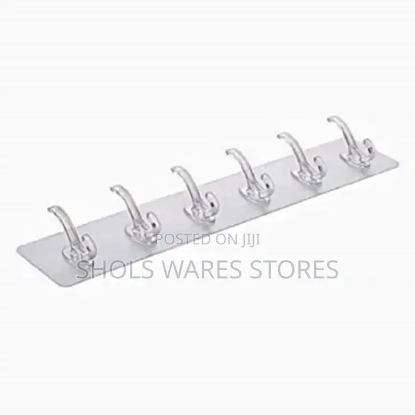 TRANSPARENT Plastic Adhesive Sticker Hook