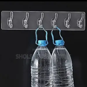 TRANSPARENT Plastic Adhesive Sticker Hook