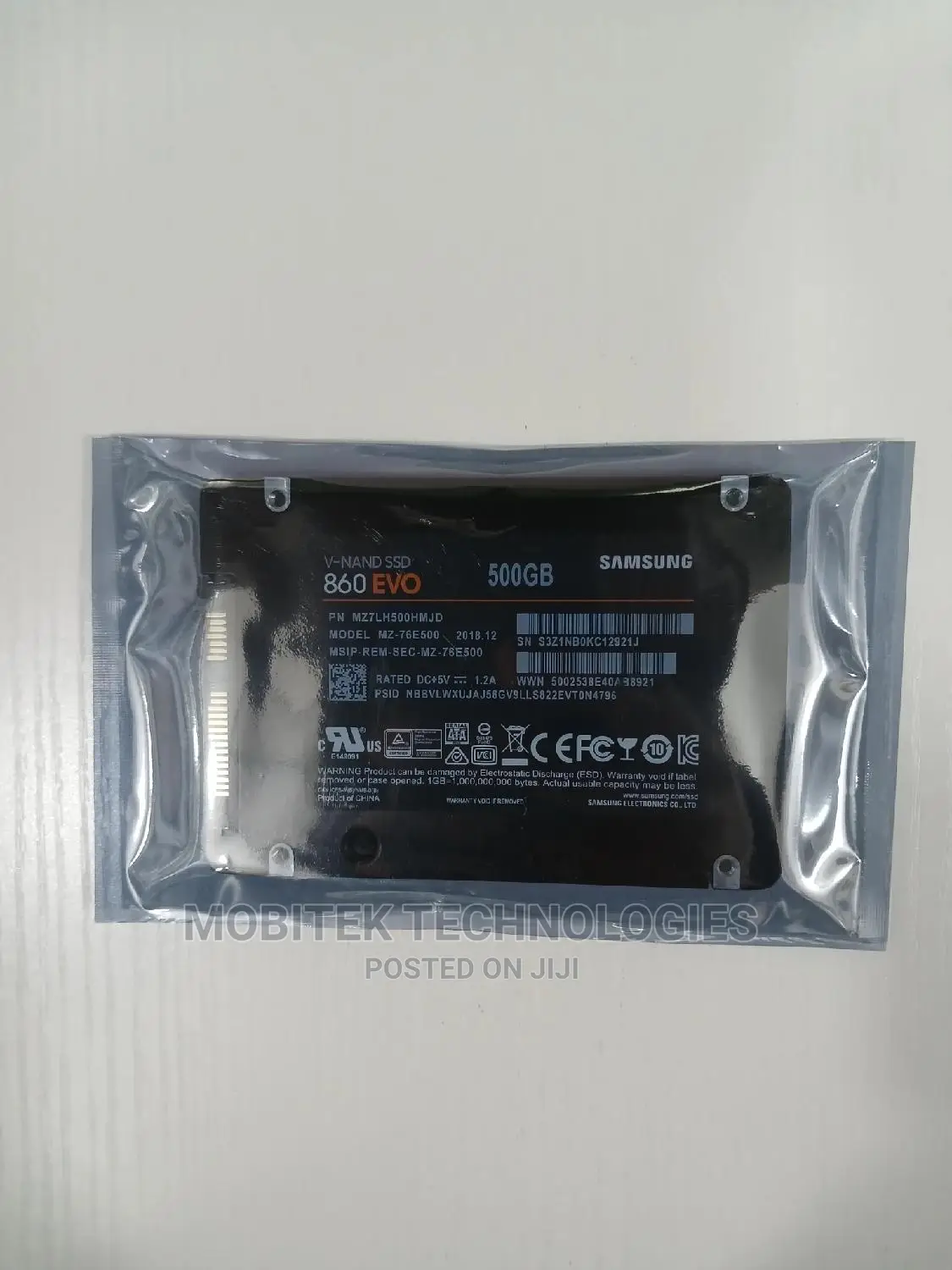 500gb Samsung 860 Evo SSD Sata 6gbps Hard Laptop Drive/512