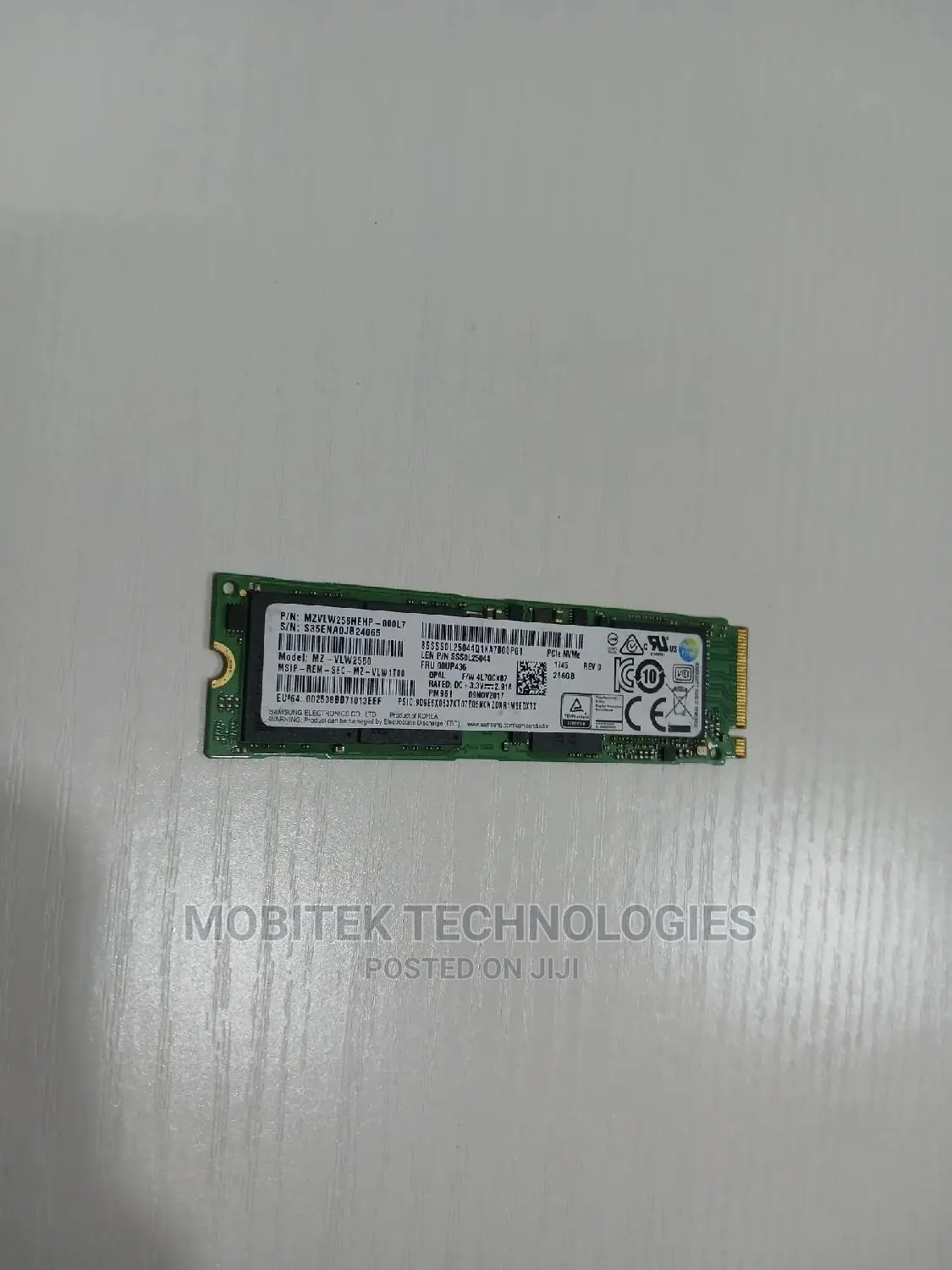 256gb Samsung Ssd Nvme M.2 Solid State Laptop Drive