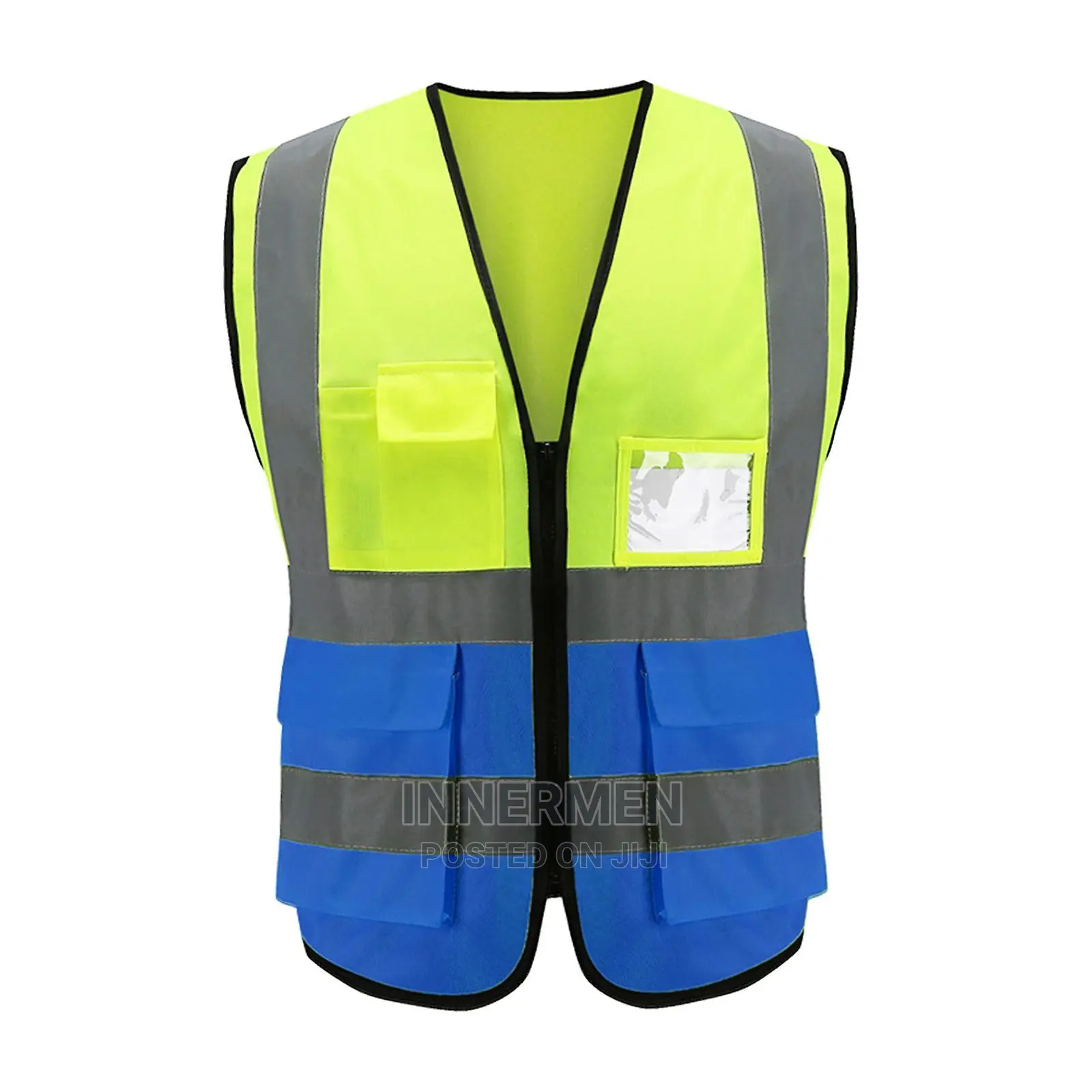 Reflective Safety Jacket With Three Pockets
