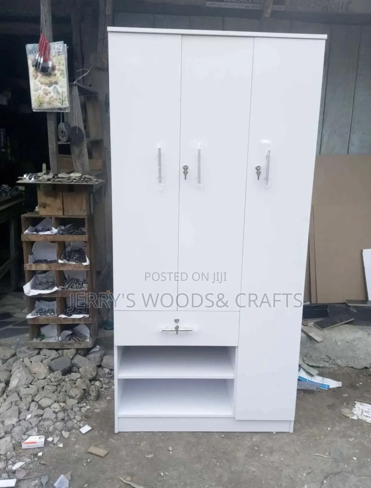 3feet White Wardrobe