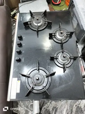 Rinnai With Sensor 4 Burners Glass Inbuilt Gas Cooker