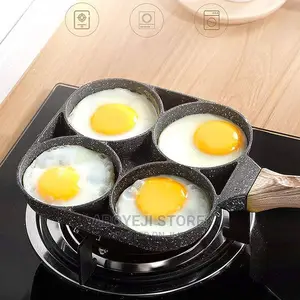 Four-Hole Non-Stick Egg Frying Pan Ham Breakfast