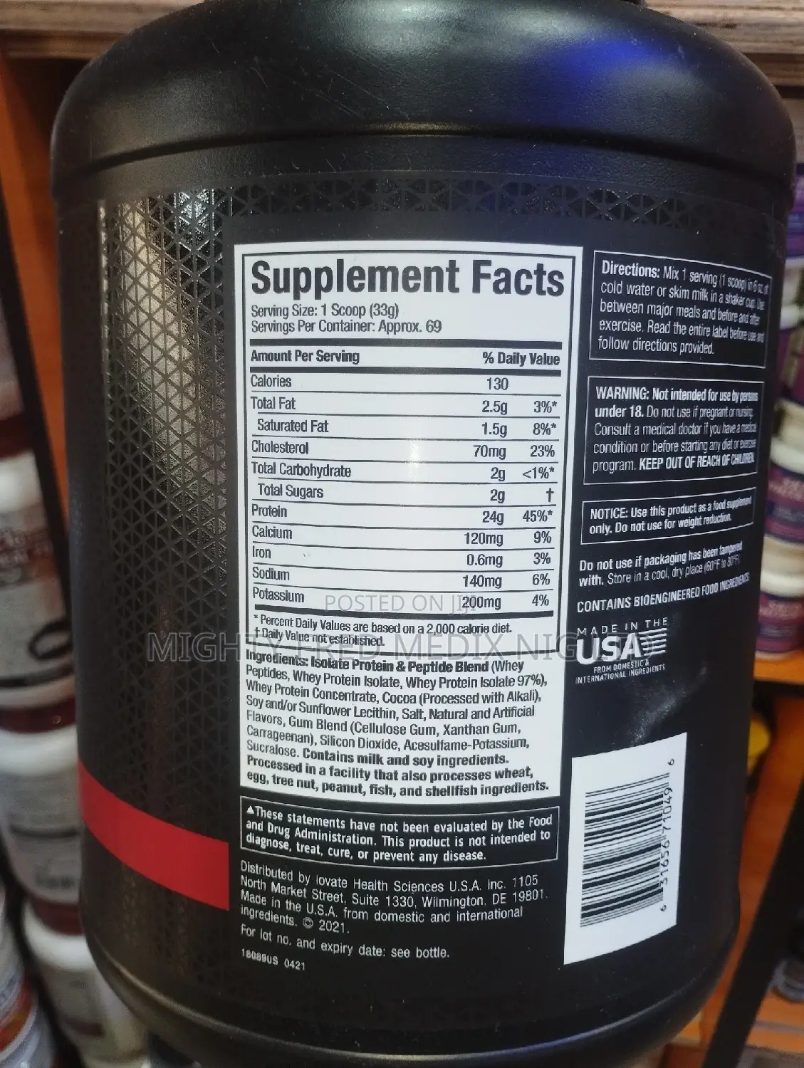 Muscletech Nitro Tech 100% Whey Gold