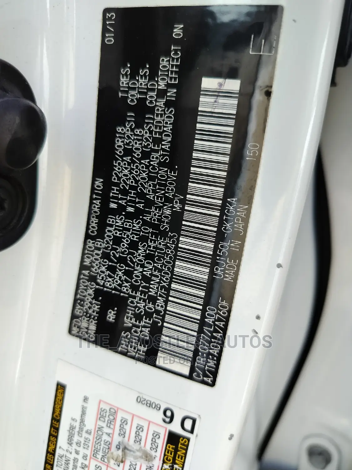 Lexus GX 460 Premium 2013 White
