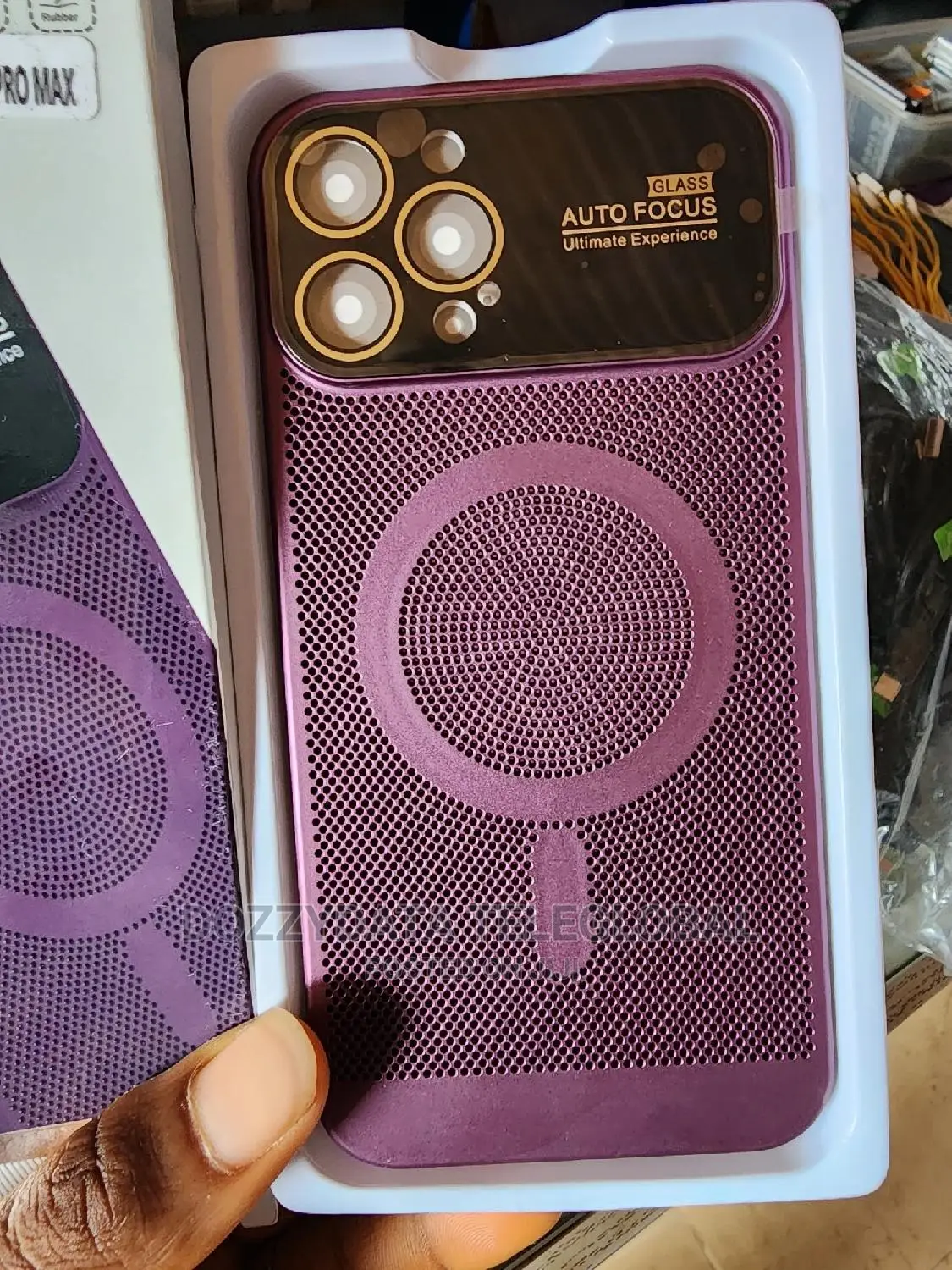 iPhone 12 Pro Max Pc Net Case (Plum Red)